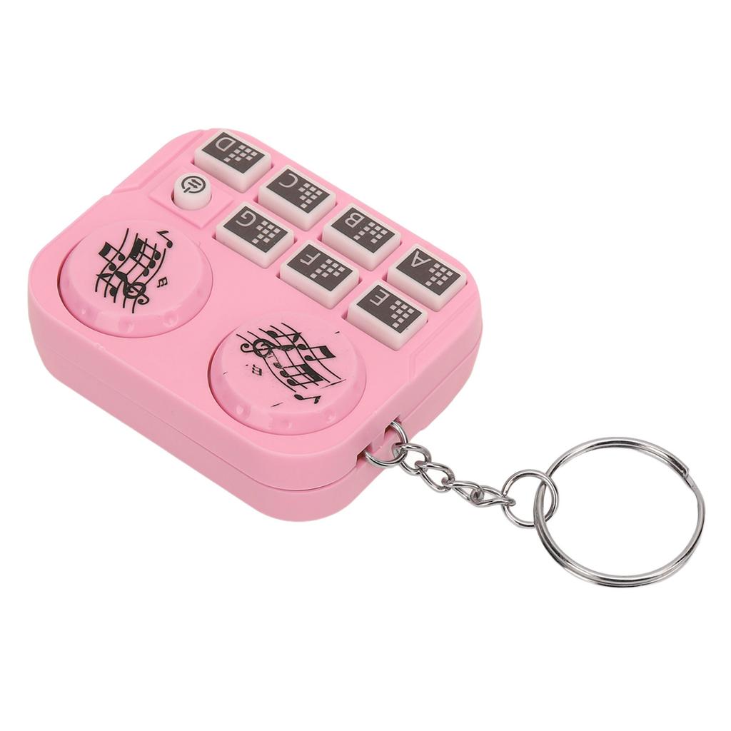 Mini Breloc Lumini Colorate Design Player Disc DJ Mod Redare Automată și Apăsare Proprie DJ Portabil