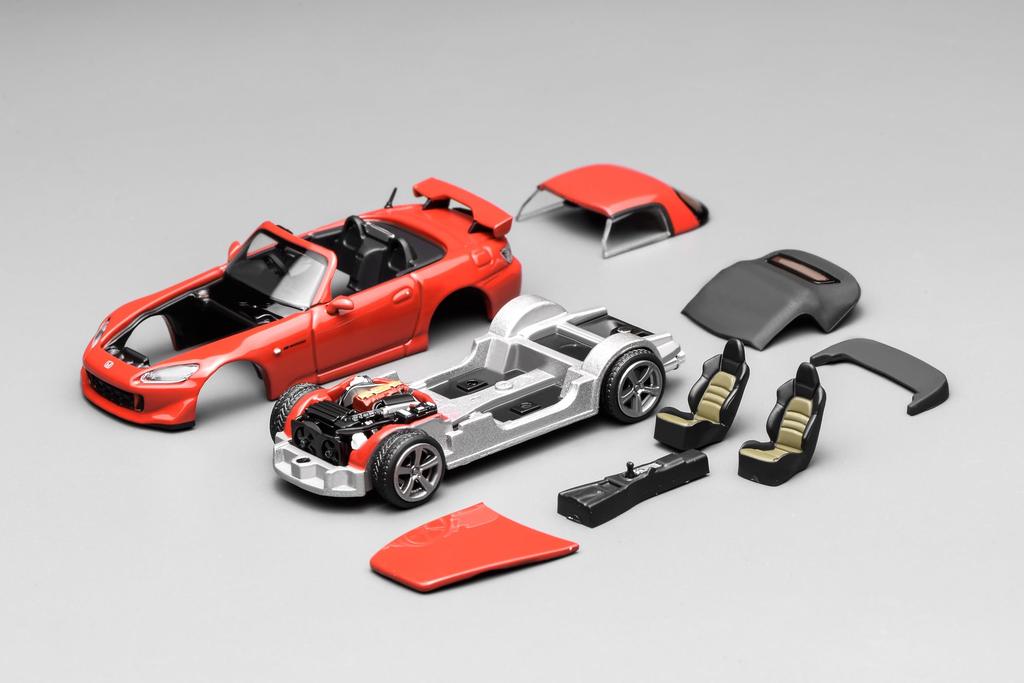 FREESTYLE MOTORHELIX 1/64 Scale Honda S2000 Type S New Formula Red Finished Model M65021
