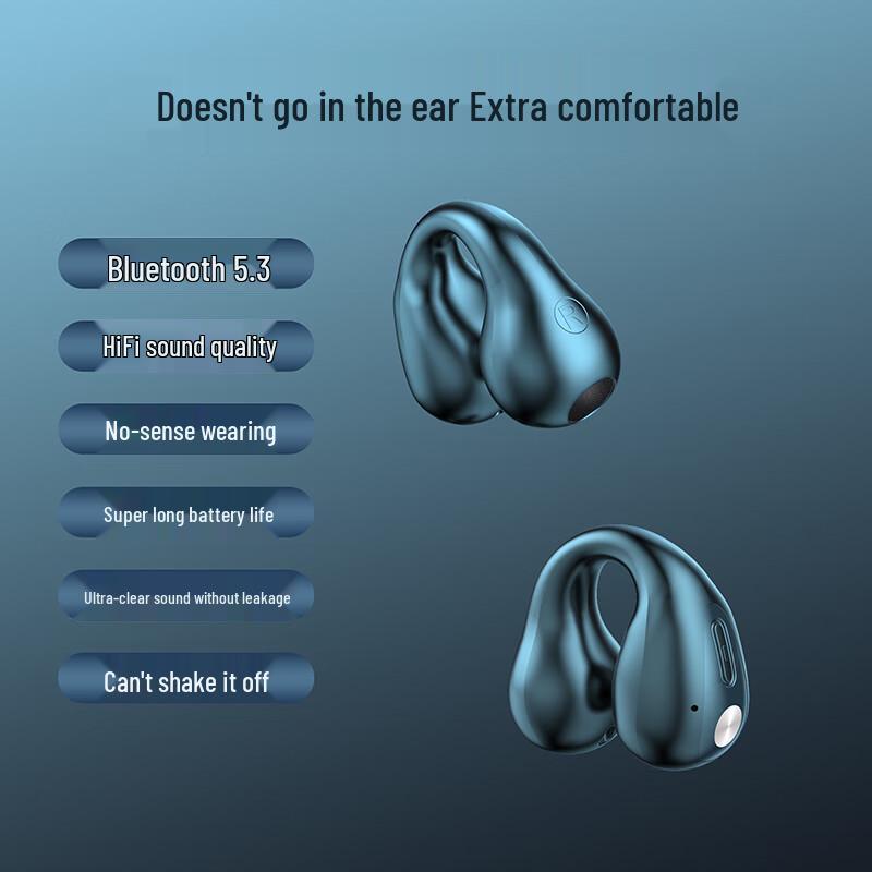 Bach Johann Q80 Non-In-Ear Bluetooth Clip-On Earbuds