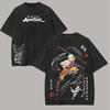 Avatar The Last Airbender Anime Katara Aang Grafisk Print Vintage Vasket Rund Hals T-shirt Mænd Kvinder Personlighed Streetwear Hip Hop Mode Oversized T-shirt