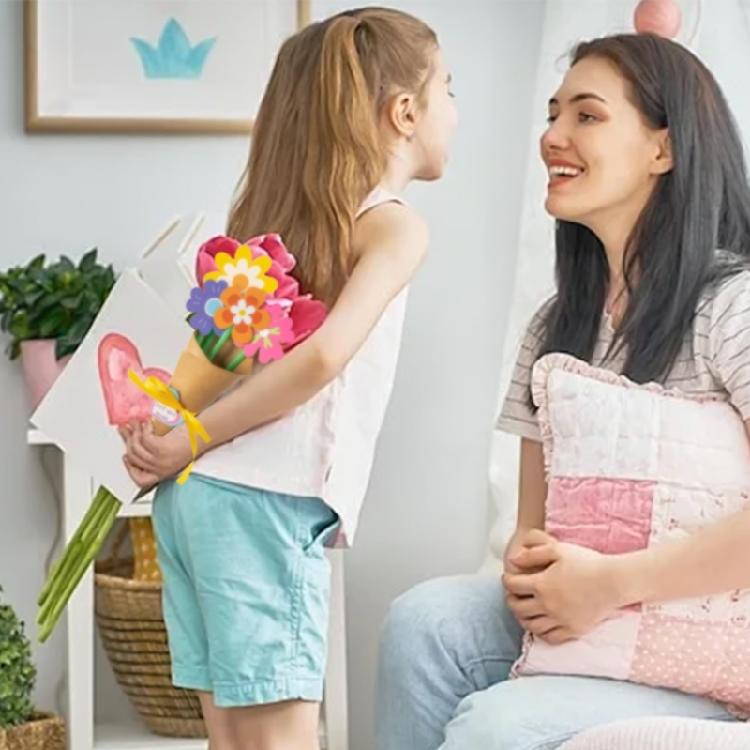 Potřeby pro výrobu papírových květin DIY přání ke Dni matek DIY sady pro květinové kytice