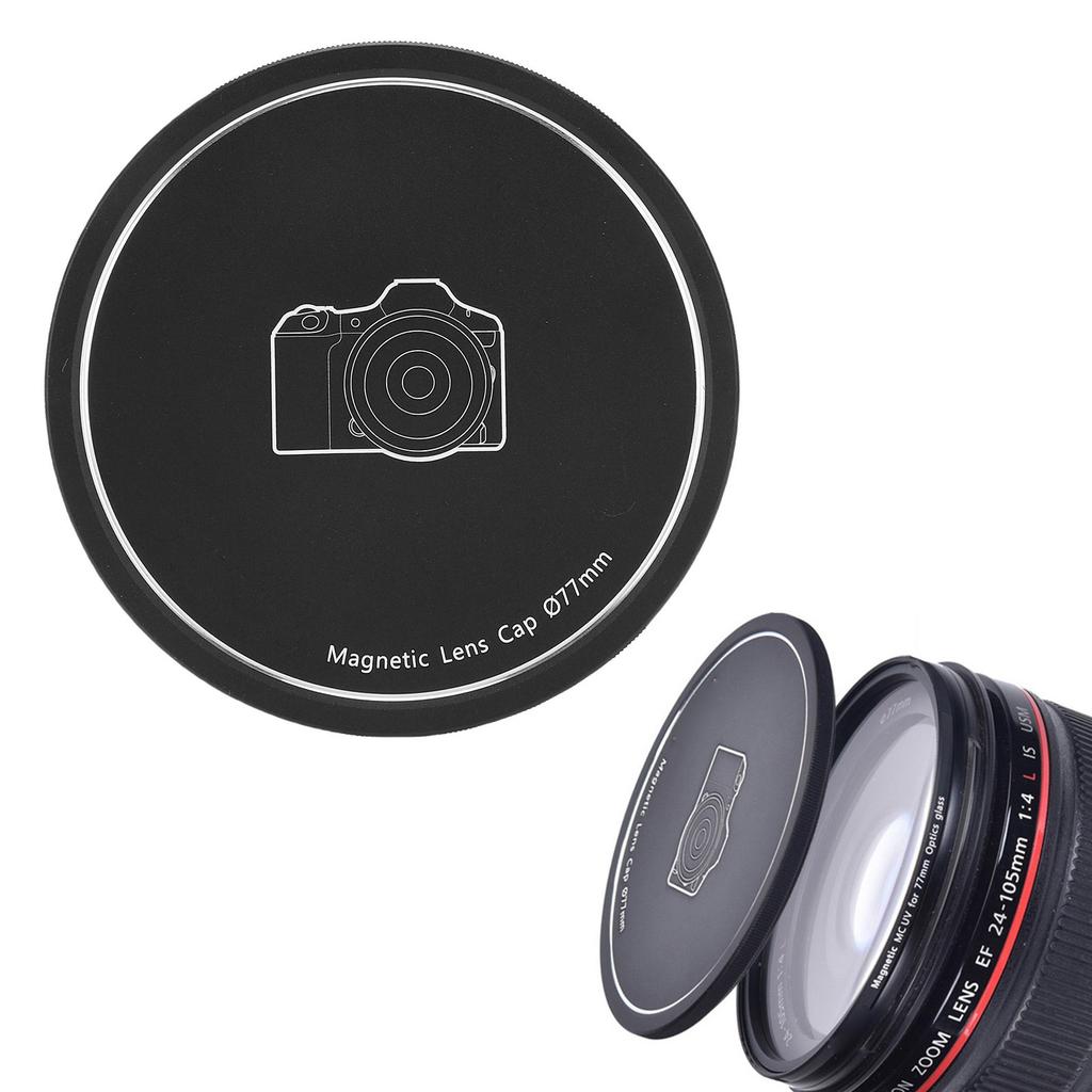 77mm Objektiv   Aluminiumlegierung Magnetische und Gewindehalterung   ive Objektiv   Abdeckung für Spiegellose Kamera