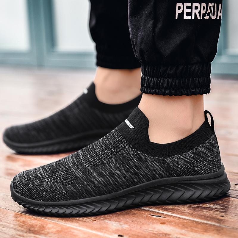 

Fashion Spring Summer Flying Knit Shoes Korean Casual Student Versatile Lace-Up Mesh Women s Shoes Sports Shoes Forrest Gump Shoes 37
