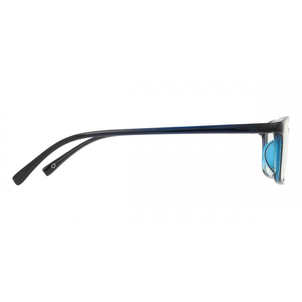 Full Rim Rectangle Transparent Blue Smartbuy Collection Alpha 2460 C7 Fashion Unisex Eyeglasses