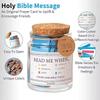 Glass Christian Bible Jar Pot  Priere Different Moods Bible Notes Cadeaux Chretiens Used For Emotions And Feelings Scripture