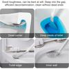 Flexible Silicone Toilet Brush 360° Rotation Long Handle Wall Mounted