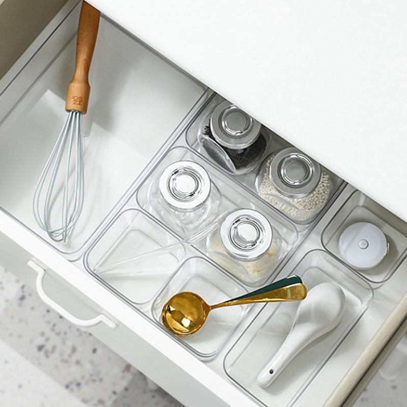 1 Stück Schreibtisch Schubladen Organizer Aufbewahrungsbox für Schreibwaren Kunststoff Make-up Aufbewahrung Transparente Aufbewahrungsbox