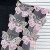 Eye-Catching Butterfly Fabric Applique Sequined Sewing On Patches for Wedding/ Evening Dress Clothing Patches