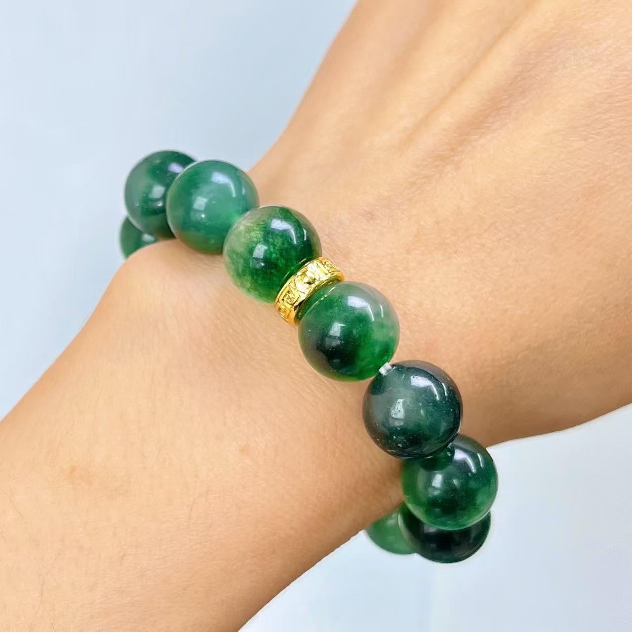 Retro Aquatic Agate Quartzite Stone Bracelet Bracelet.