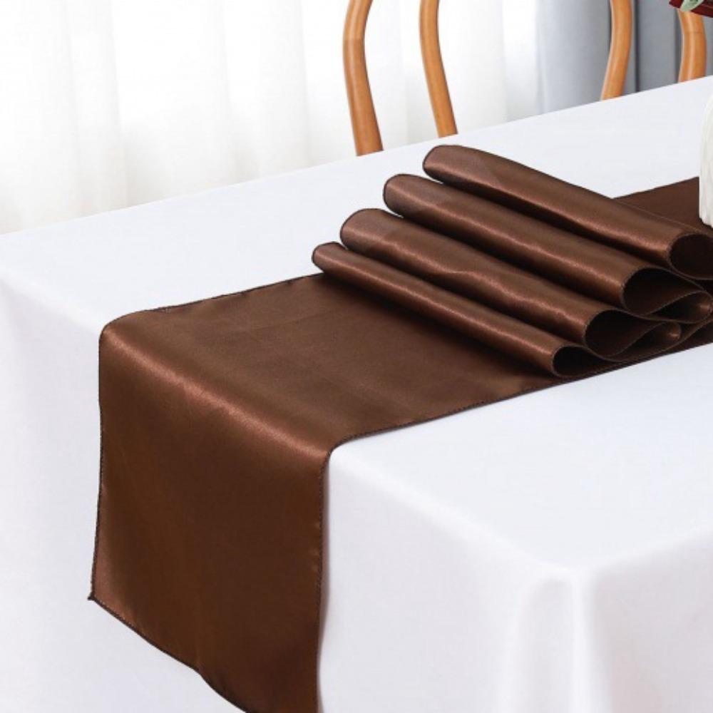 3PCS Elegant Satin Table Runner Classical Coffee Table Runner Decorative Tablecloth  Graduations