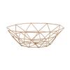 Geometric Fruit Vegetable Wire Basket Metal Bowl Kitchen Storage Desktop Display