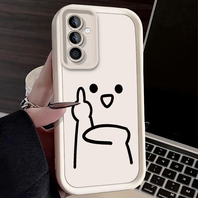 Stickman Phone Case For Samsung Galaxy S25 S24 S23 S22 S21 Ultra 24 FE Plus A15 A35 A50 A51 A54 A55 Shock Protection Cover