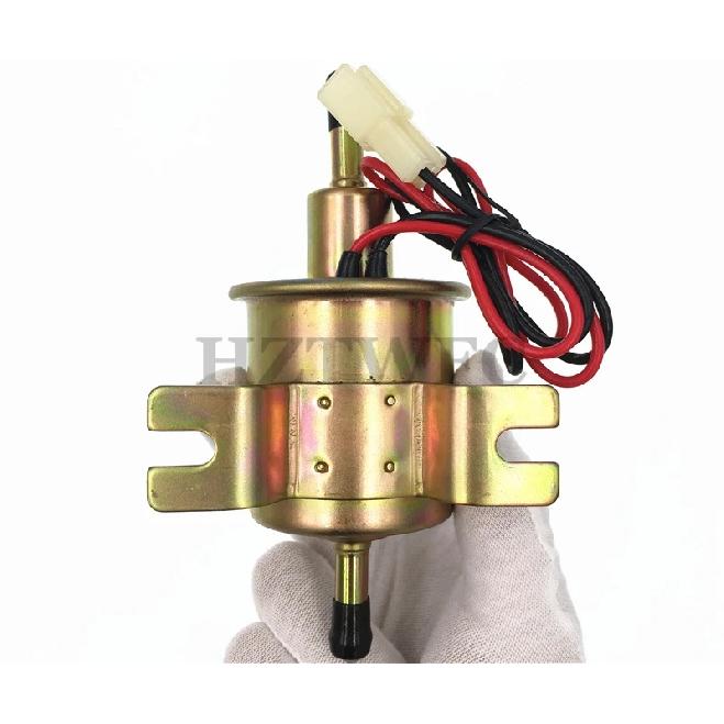 12V Elektrikli Yakıt Pompası Düşük Basınç Cıvata Sabitleme Kablo Evrensel Dizel Benzinli HEP-02A Araba Karbüratör Motosiklet ATV İçin