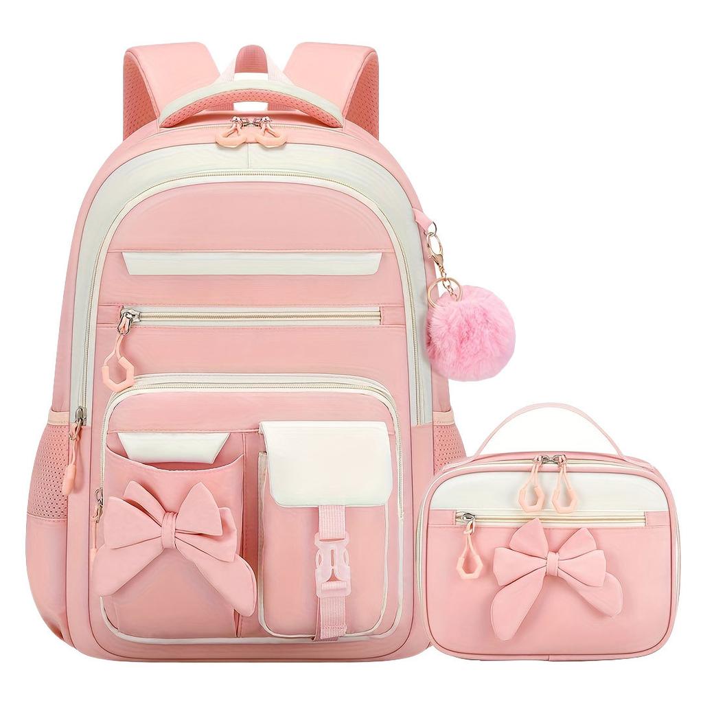 Cute Student Backpack 3pcs/set Primary Schoolbag Rabbits and Quicksand Kawaii Student Backpack Teenage Girls Handbag Rucksack