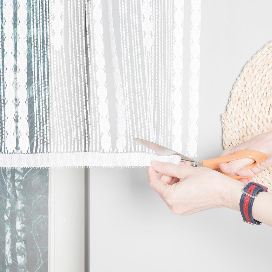 INARA - Ready-made curtain - 180x75 cm - white