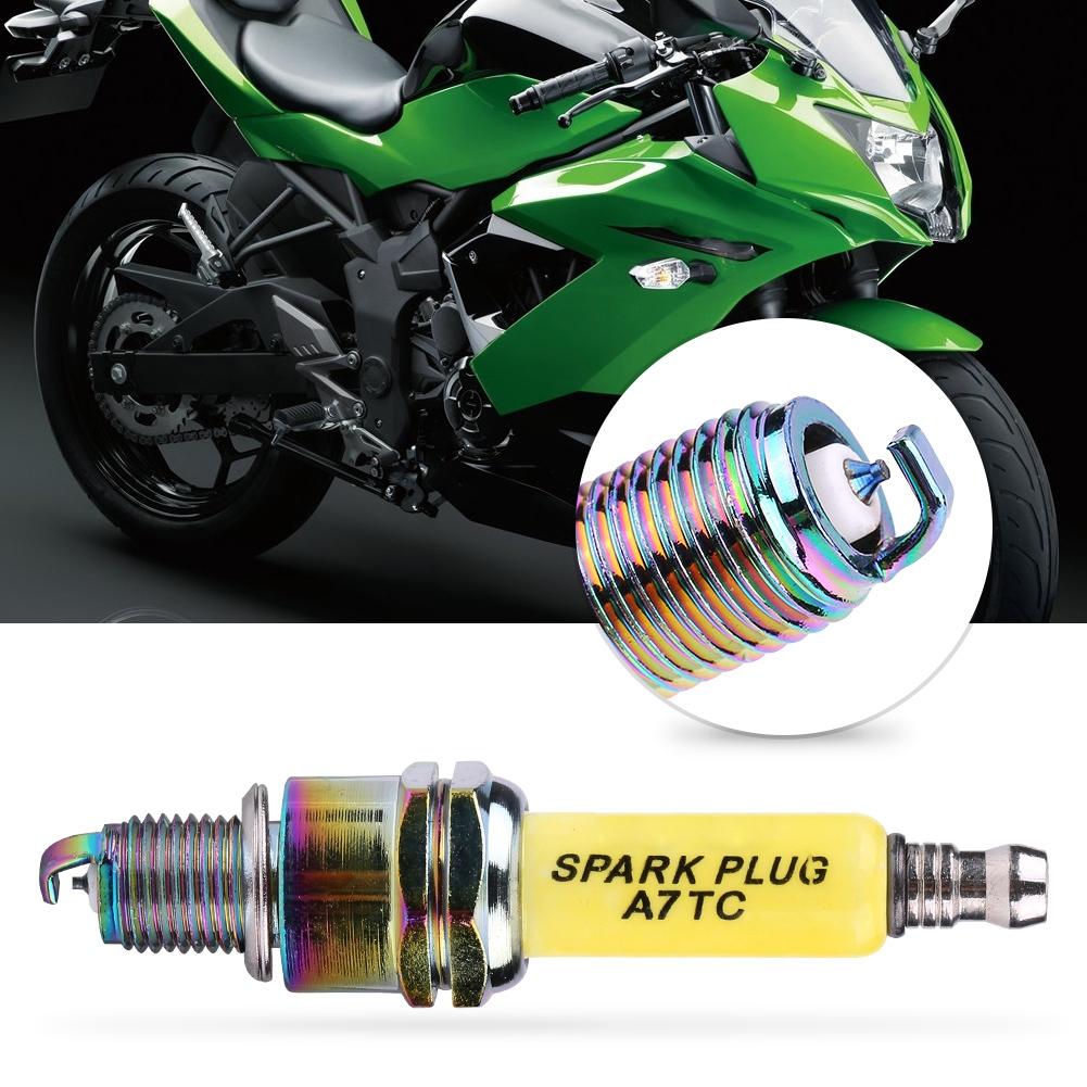 4 Stück Zündkerzen für Motorrad Roller ATV Dirtbike A7TC