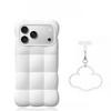 3D Cloud Puff Silicone Phone Case For IPhone14 15 16 17 Pro Max, Solid Color Cute Full Wrap Shockproof Protective Cover