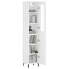 VidaXL High Buffet White 34.5x34x180 Cm Engineered Wood 3199185