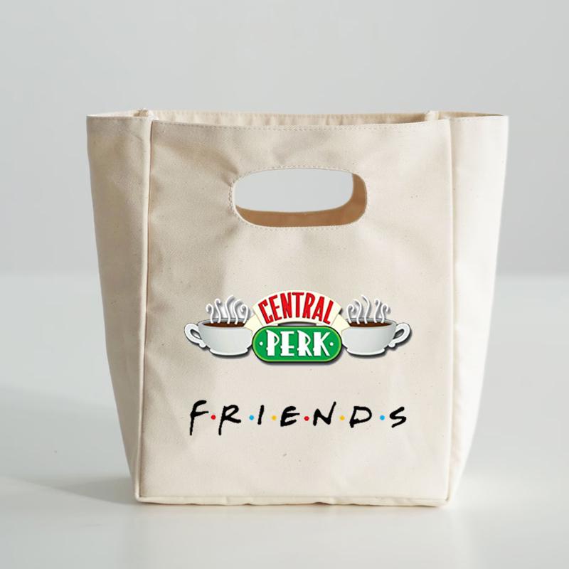 Insulated Lunch Bag Women Kids Friend TV Show Cooler and Thermal Bag Portable Food Bento Picnic Tote Bags Men Lunch Handbags