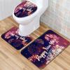 Christmas Bathroom Floor Mat Toilet Three-Piece Set