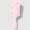 1pc Pink Bowknot Designed Hair Cushion Comb, Anti-Static Smooth Massage Paddle Hair Brush For Home Use