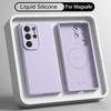 Coque en Silicone Liquide Magnétique Pour Samsung Galaxy S26 S25 Ultra S24 S23 S22 Plus A16 A54 A55 A56 5G Housse Souple Anti-Choc