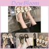 Stylish Summer Women Bowknot Slippers With Thick Sole For Casual Indoor Use In Beige And Black