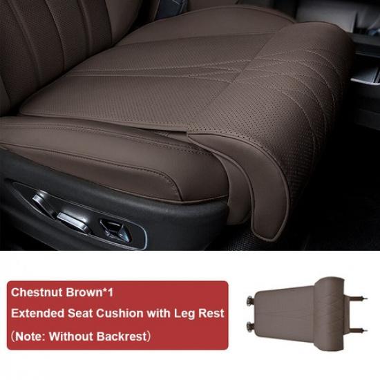 Matte PU Soft Foam Car Seat Bottom Leg Support Cover Universal For BMW Benz
