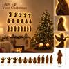 Confezione da 7 Decorazioni Murali Luminose di Natale per Decorazione Murale Festiva
