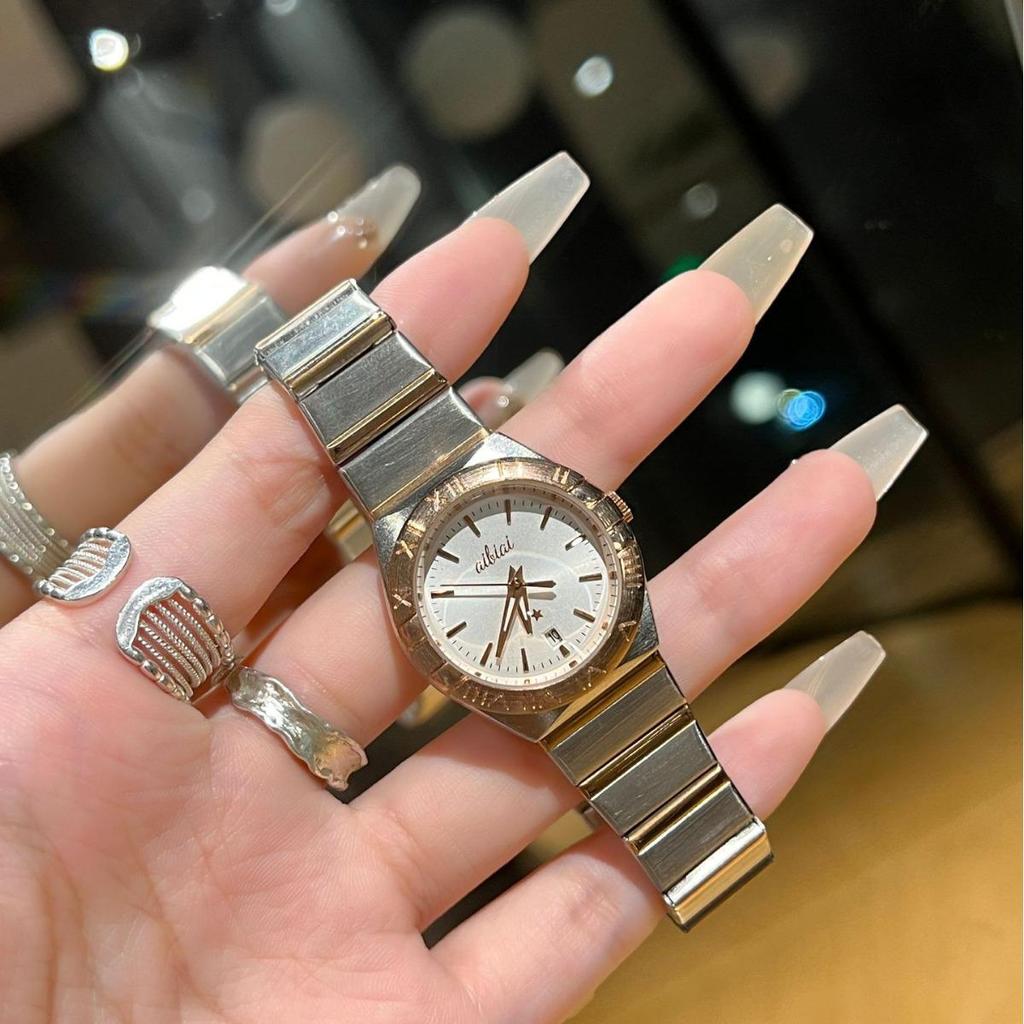 Gemini Series Oujia Fashion Women's Korean Style Quartz Watch with Trendy Steel Band