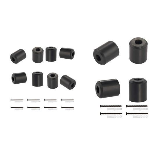 4/8Pcs Ski Rubber Wall Mount Hanger with Screws Damage-Free Snowboard Storage Display Vertical Rack Holder Hook Skiing Equipment Organizer