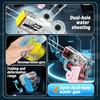 2-In-1 Foldable Rotating Fingertip Gyro Dual Hole Water Gun Stress Relief Outdoor Summer Pool Beach Water Play Shooting Games