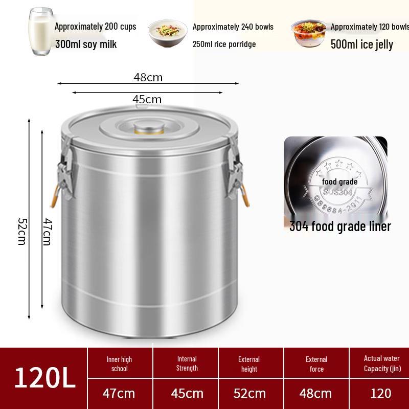 Tangyu 304 Stainless Steel Insulated Storage Bucket