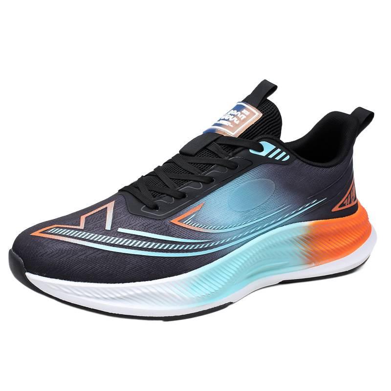 Men's shoes 2025 new summer breathable mesh shoes ultra-light carbon board trend shock absorption youth running shoes sports shoes