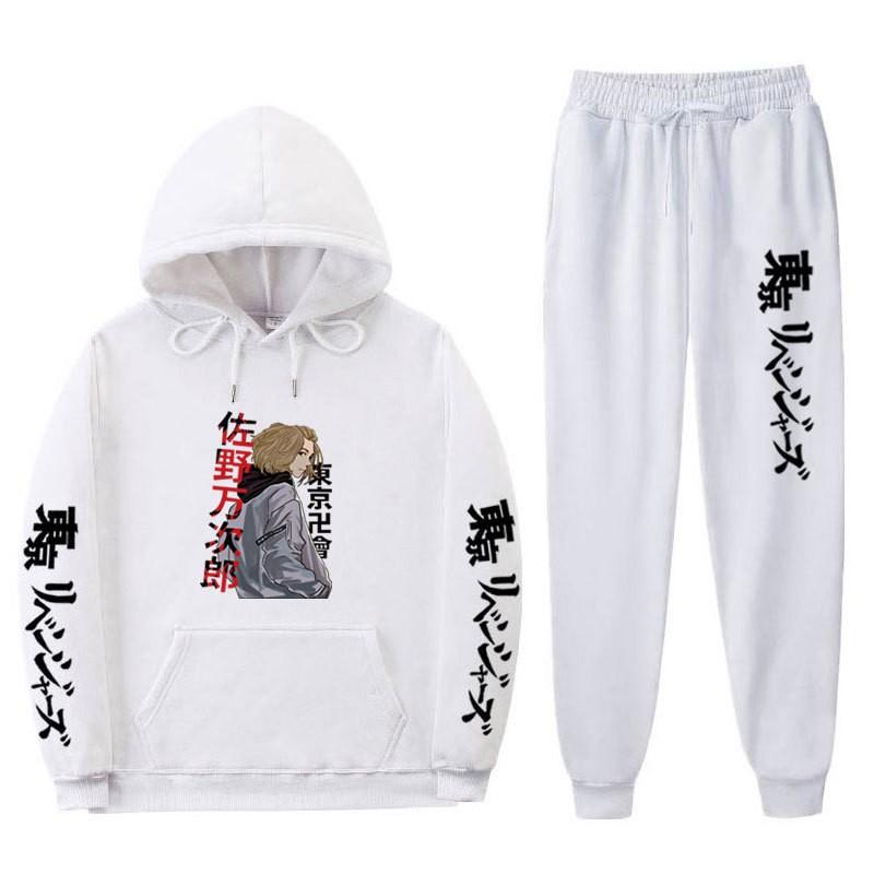 Mens Oversized Hooded Sweatshirt Set With Side Pockets Streetwear Style Cotton Blend Warm Winter Outfit