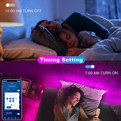 Bluetooth LED-Streifen Smart SMD 5050 APP-Fernbedienung Flexibles Band Diodenlampe Band TV-Hintergrundbeleuchtung Spielzimmer Heimdekoration