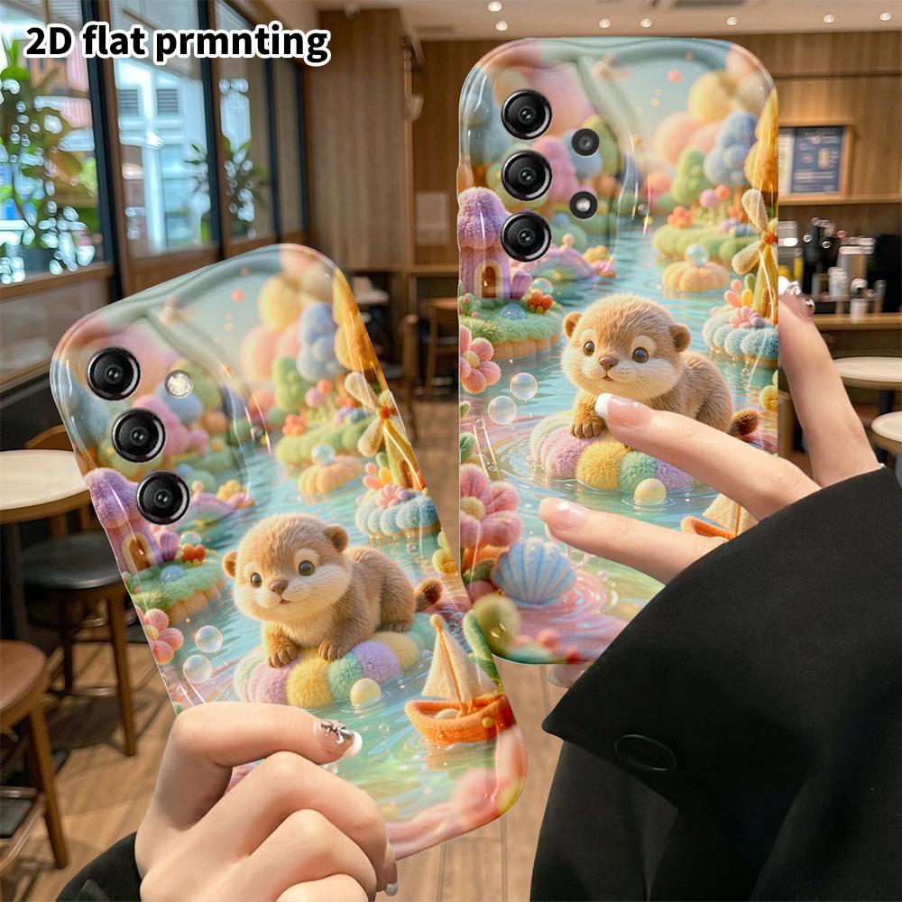 Phone Case: 2D flat, suitable for Samsung Galaxy A34 A35 M05 M06 S20 S22 S21 FE Plus 5G protective case, Water Wonderland, perfect Christmas and Hallo