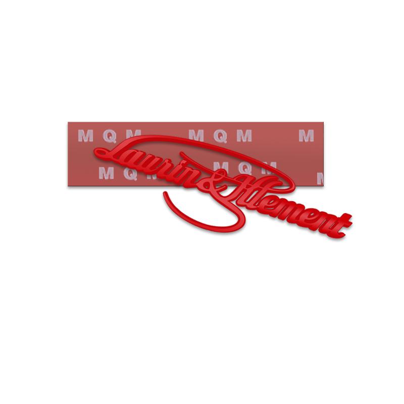 BAVF3 Car-Styling Metal Laurin & Klement Emblem Car Badge For Skoda L&K MK2 Kamiq Fabia Rapid Yaris Kodiaq Octavia Superb Scala Karoq