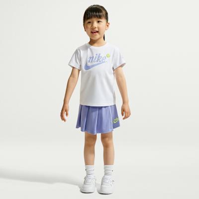 Nike Kids Two Piece Skirt Sets Crew Neck Moderate Short Skirt Stretch 2T