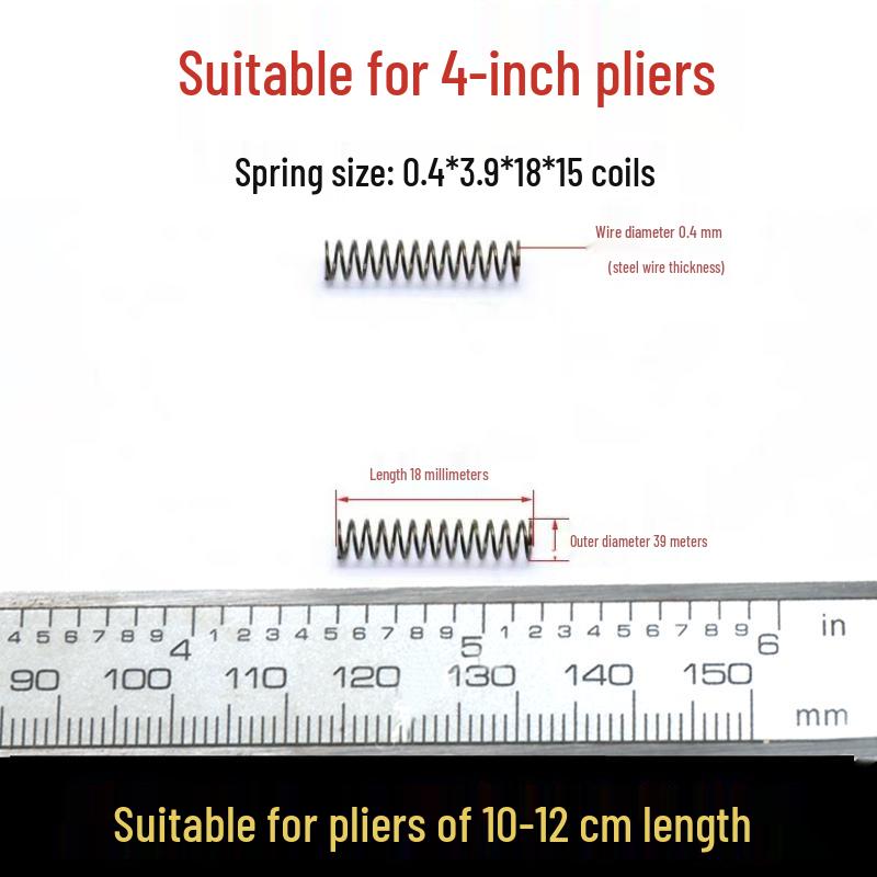 

Spring-loaded Diagonal Cutting Pliers: 4, 5, 6, 7 inch with Small Compression Spring, Ideal for Circlip & Pressure Shrink Tasks.