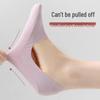 Women's Summer Thin Crew Socks - Low Cut, Non-Slip, Heel-less, Seamless Ice Silk, Pure Cotton, Solid Color.