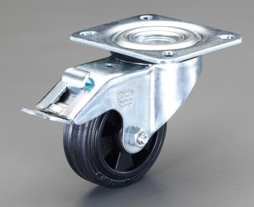 80mm Caster (with swivel bracket and rear wheel brake) EA986JB-1