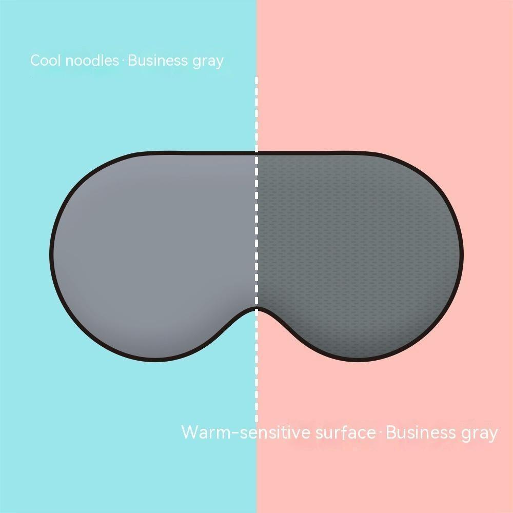 

Теплая и прохладная маска для глаз двойного назначения. Ледяная шелковая маска для затенения и вентиляции. Маска для сна. серый