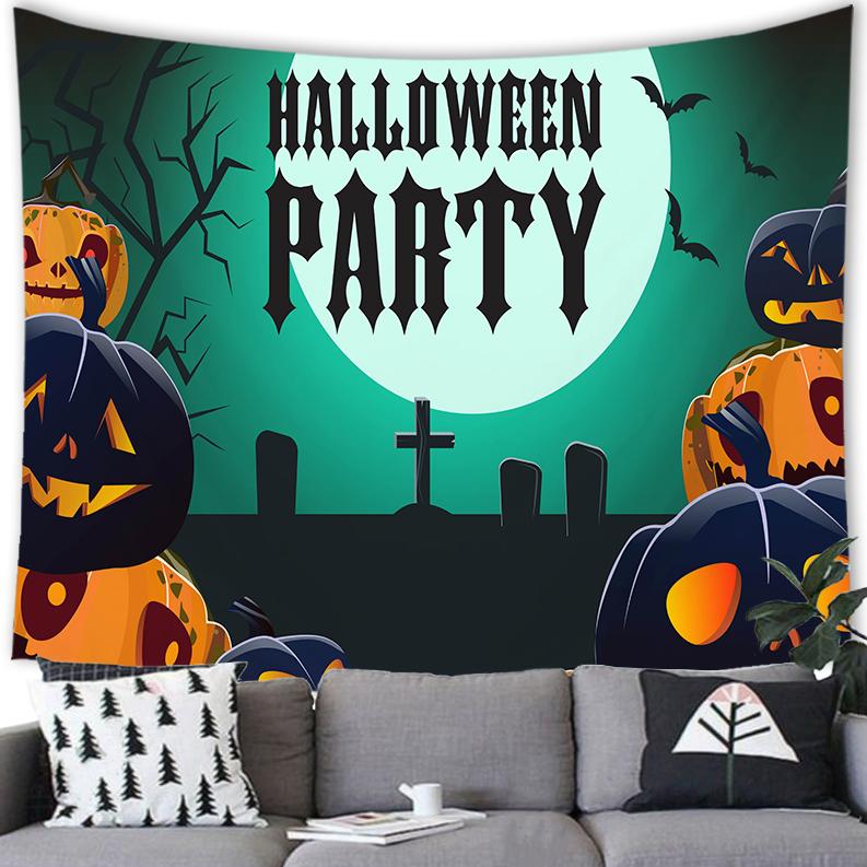 Celebrate Halloween Art Tapestry Wall Hanging Home Decor Tapestry Room Living Room Dorm Wall Decor Backdrop Cloth