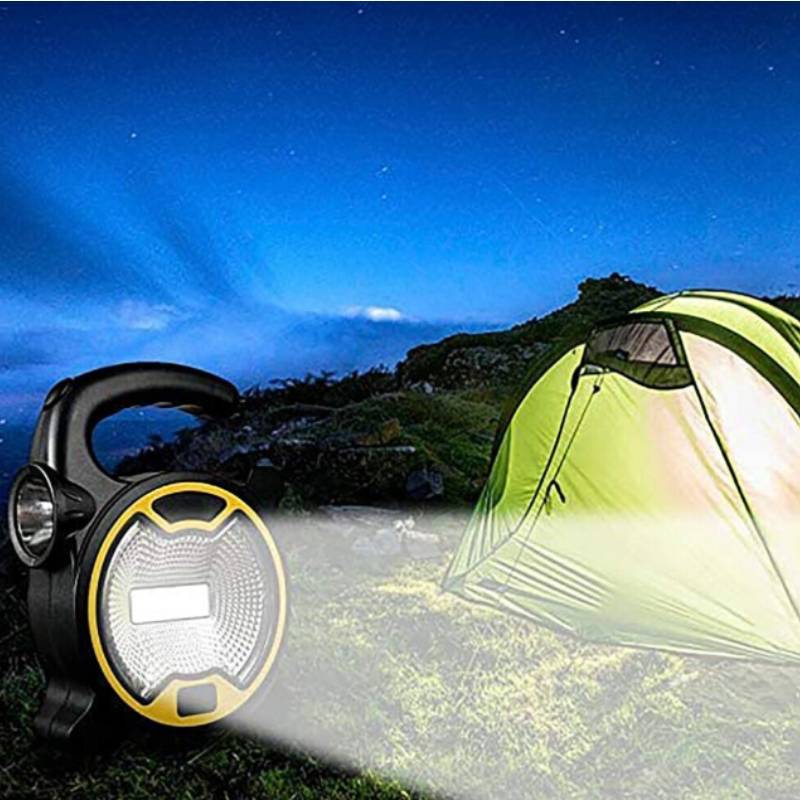 Camping Cob Handheld Floodlight With Led Work Light For Outdoors And Emergency Use