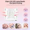 Wiederaufladbare UV-LED-Nagellampe, 66 W, kabelloser Nageltrockner für Gelpolitur, professionelle Nailart-Maniküre-Tools für zu Hause und den Salon