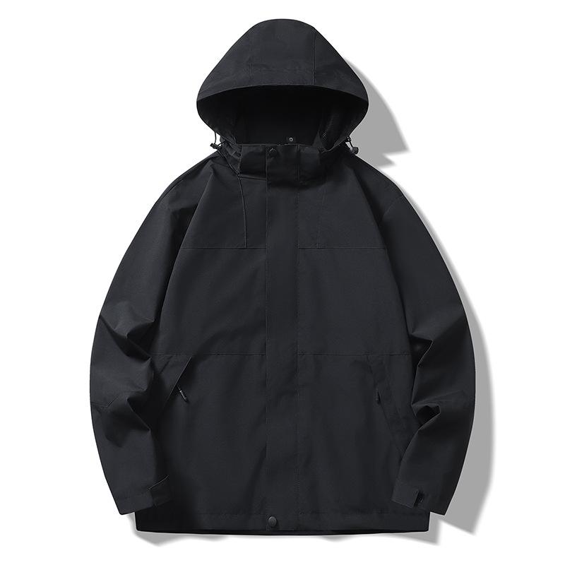 Herbst- und Winter-Outdoor-Jacke für draußen Drei-in-eins für Herren und Damen Abnehmbares Innenfutter Zweiteiliges Set Paar Trendige Marke Bergsteigen