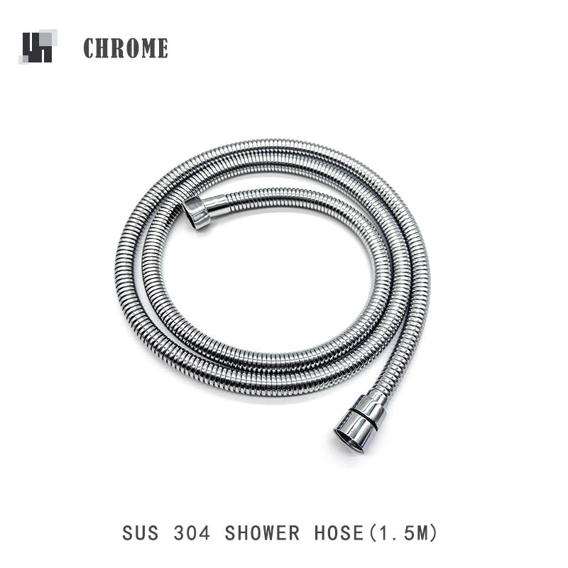 

Stainless Steel Shower Hose Bathroom Bidet Plumbling Tube Chrome Black Grey Rose Gold White Grey 1.5M Shower Hose G1/2 Connector 150cm