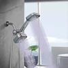 Square Design Square Handheld Shower Set Flexible Hoses Three-way Water Distributor  Daily Use