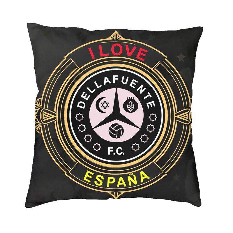 Dellafuente FC Hip Hop Rock Square Pillow Case Decoration Cushions Throw Pillow for Sofa Doublesided Printing